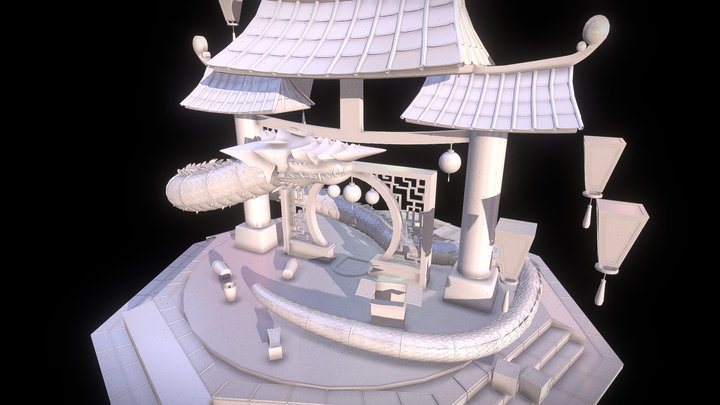 GATE CHINISE 3D Model