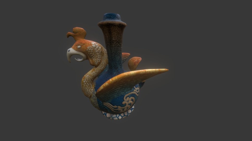 Chicken-spout Ewer - 3D model by kengump [60f7e4d] - Sketchfab