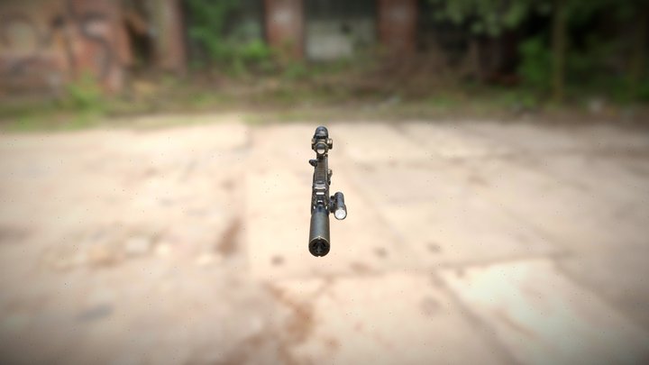 SIG MCX SPEAR 6.8x51 Assault Rifle 3D Model