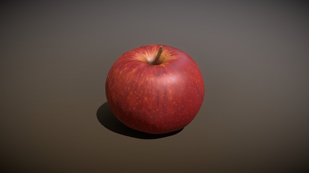 Realistic 3D Apple