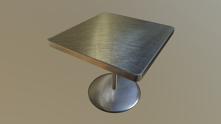 Metal Table 3D Model