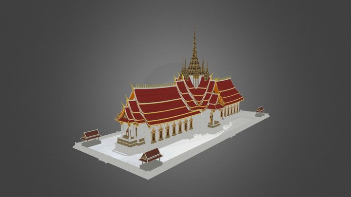 พระที่นั่งสรรเพชญปราสาท 3D Model