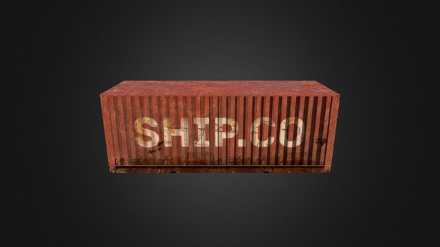 Ship Container 3D Model