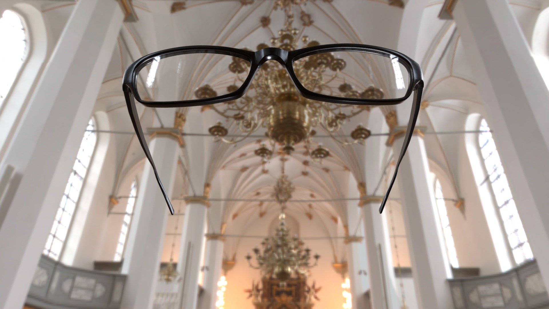 Thin Angular Rectangle Glasses