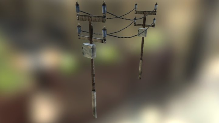 Electrical Pole 3D Model