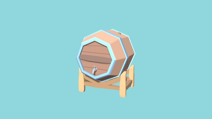 Beer Barrel 3D Model