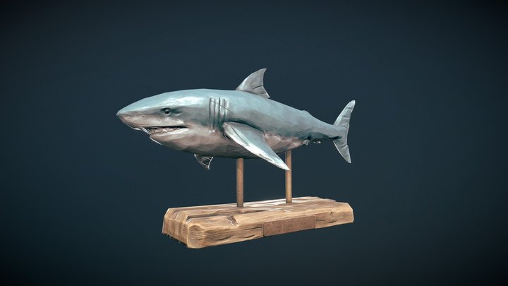 Last Place @ the CHUM-A-THON  ||  Shark Trophy 3D Model