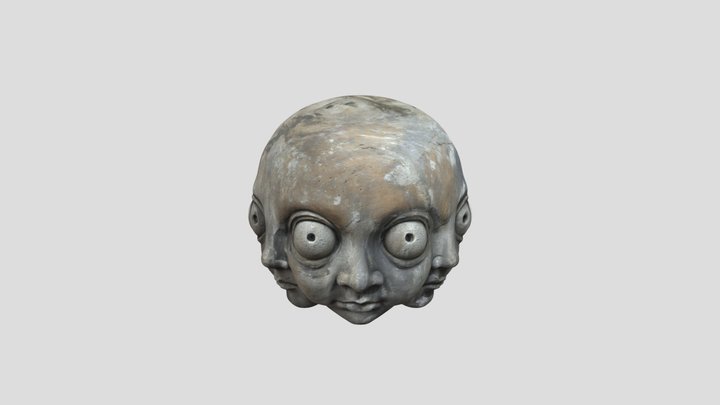 Eerie Trio Visage 3D Model