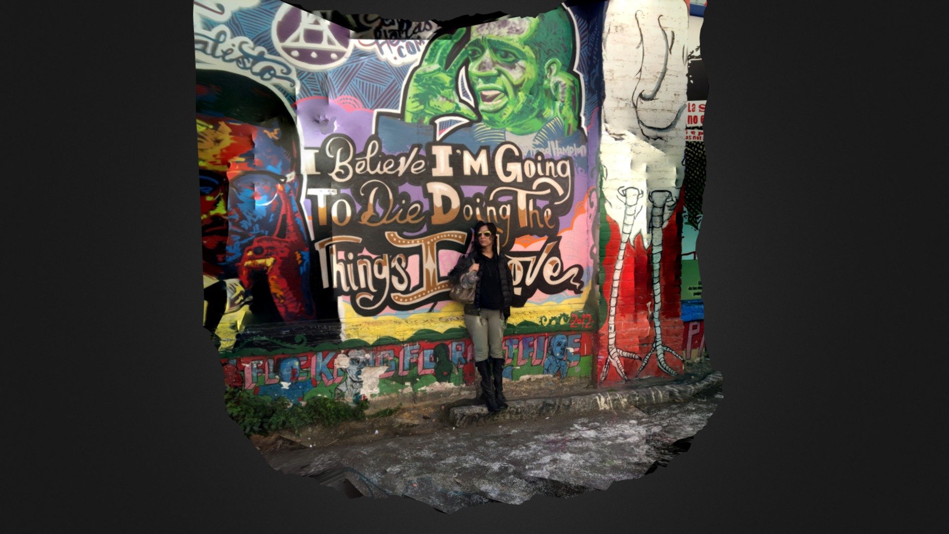 Julia standing in Clarion Ave, SF