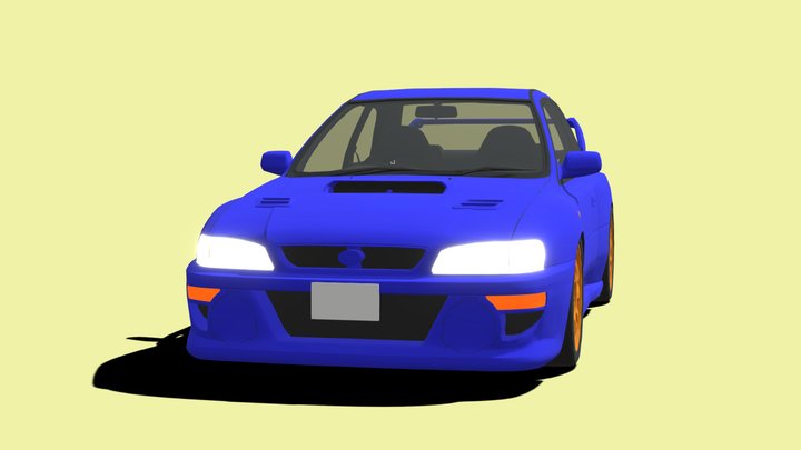 TOON Japan : Subaru Impreza 22B STi – Free 3D Model STL