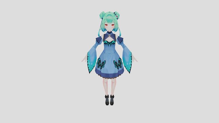 Rushia Fan Model 3D Model