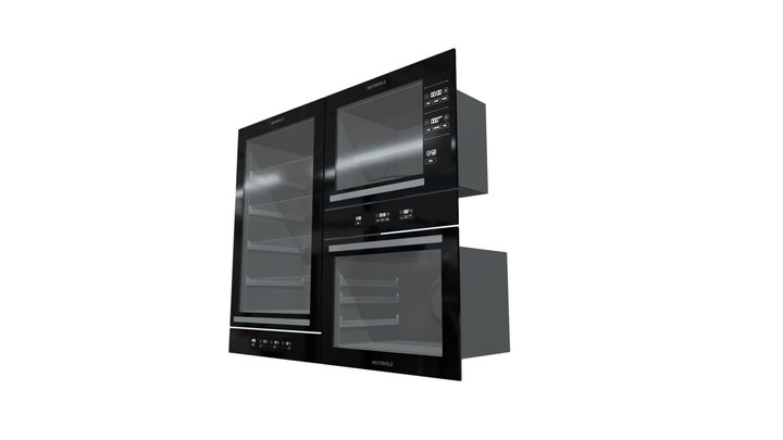 Oven, Microwave and Winecooler 3D Model