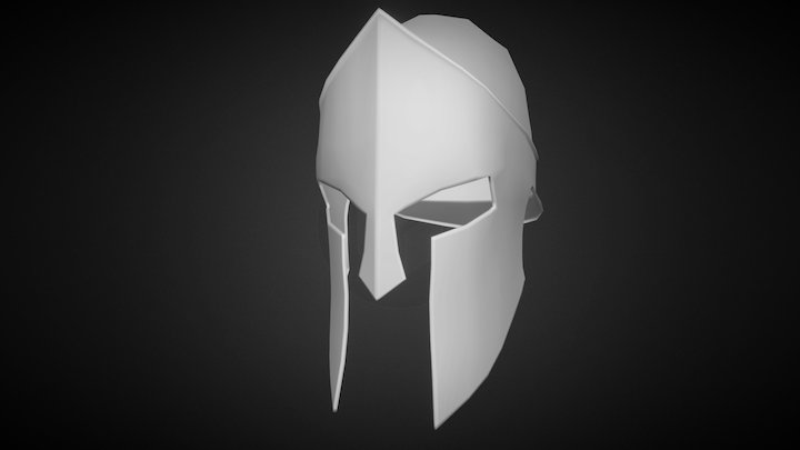 Spartan Helmet 3D Model