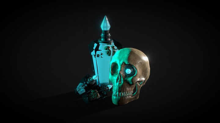 Magical Skull 3D Model