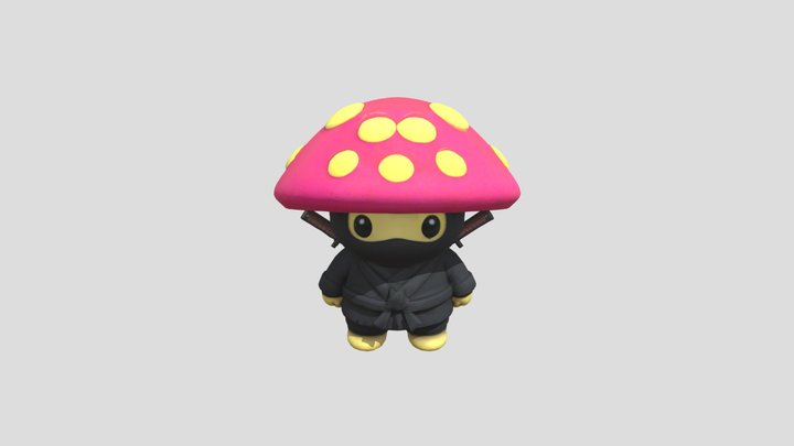 Mushy Ninja by illGmusic 3D Model