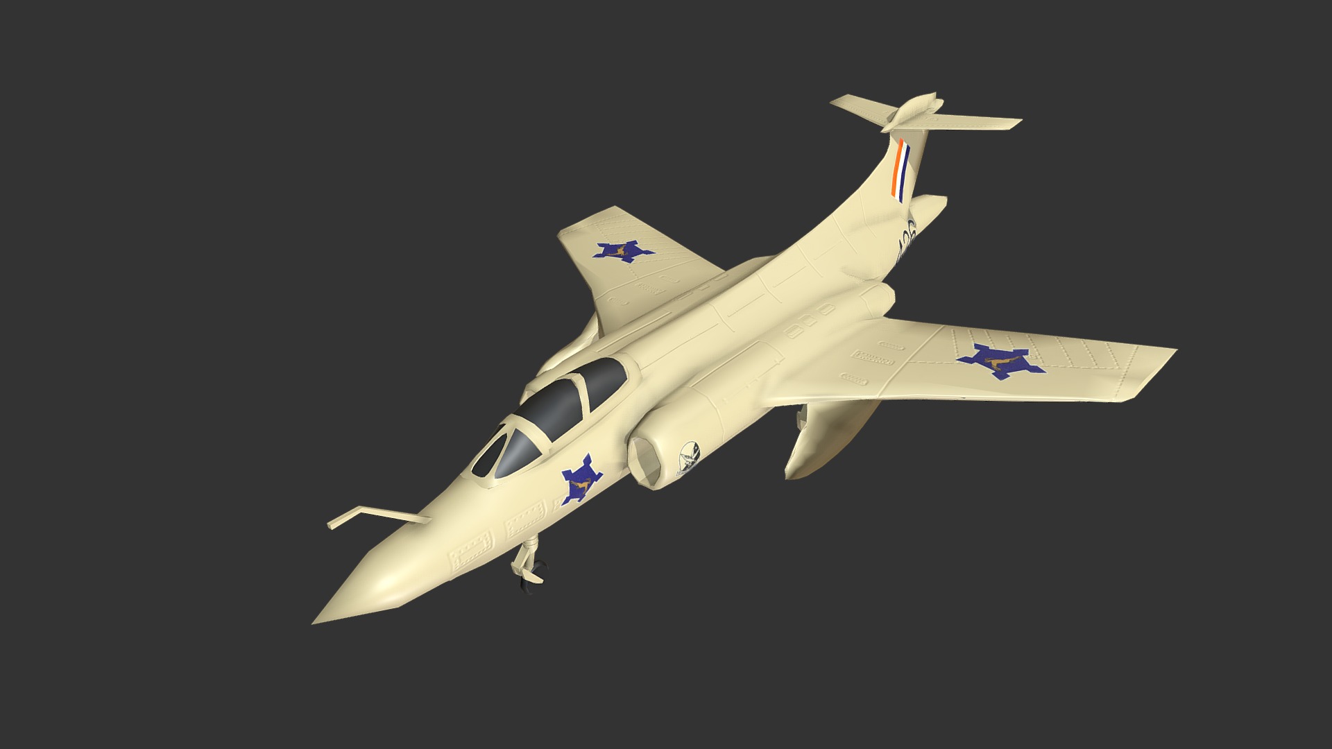 3D model BUCCANE - This is a 3D model of the BUCCANE. The 3D model is about a space shuttle in the sky.