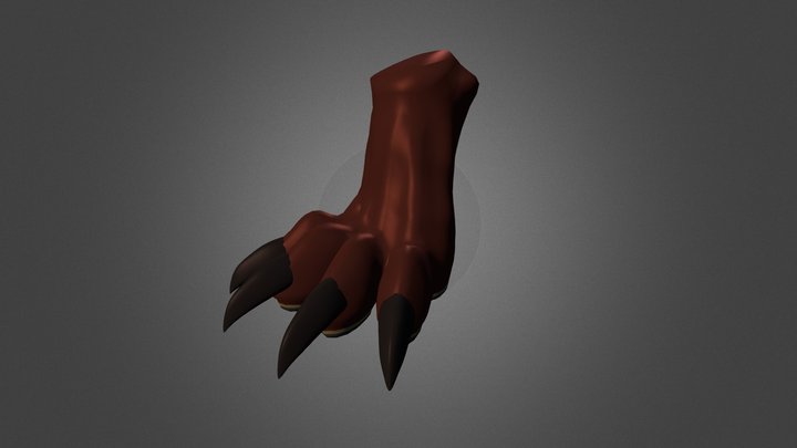 Smaug Dragon Foot WIP 3D Model