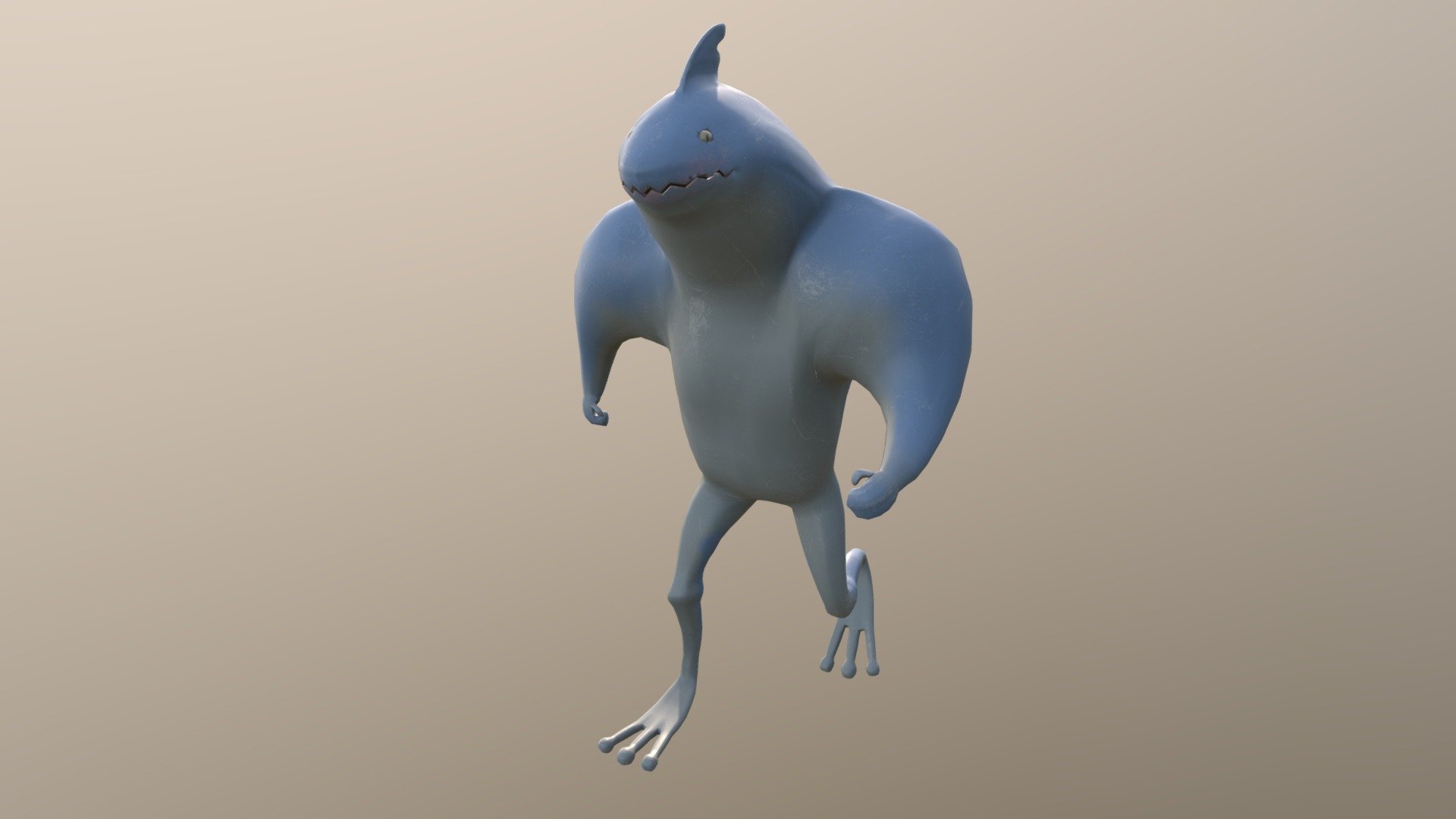 Waugh Shark Character - 3D model by JacobWaugh [6102a49] - Sketchfab