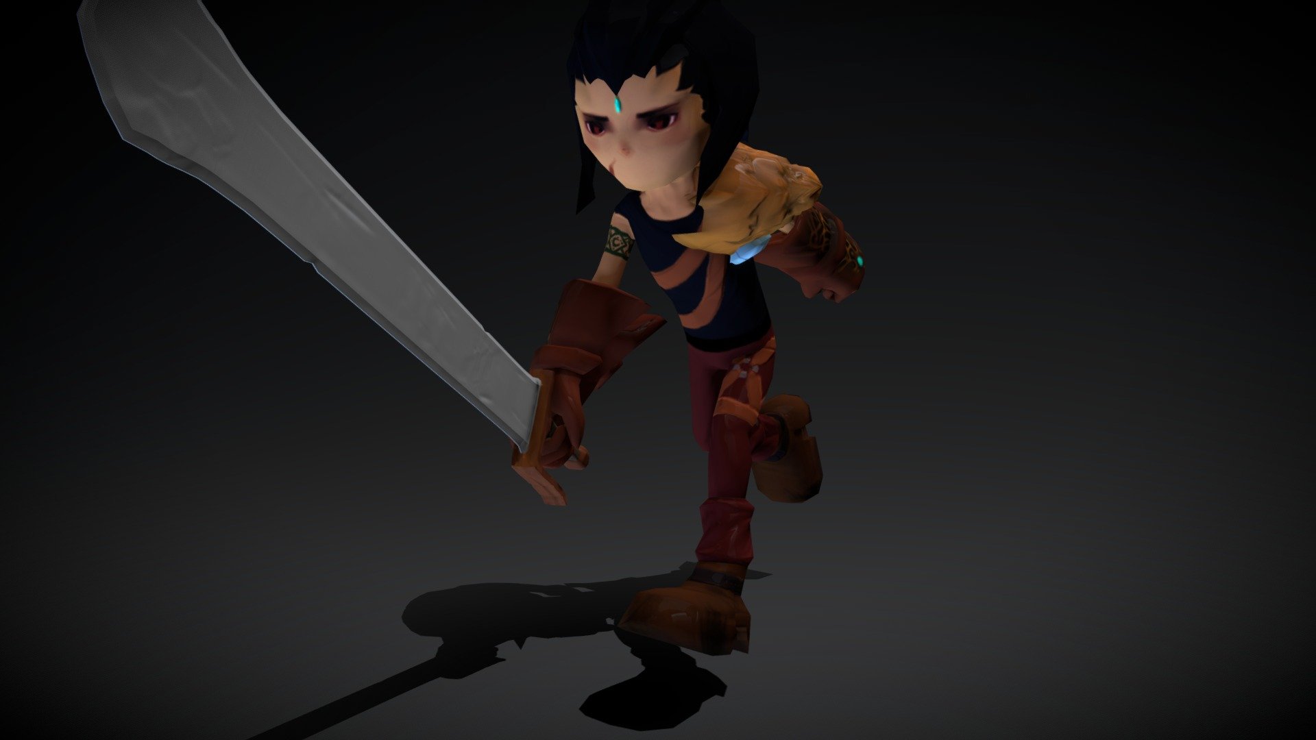 Protagonist Final Run - 3D model by Mike Chan (@rikuchan) [6102d60 ...