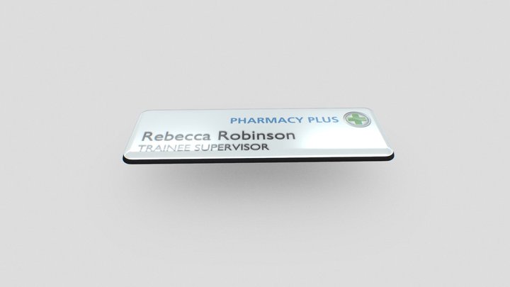 Name Badge 3D Model