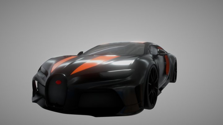 Bugatti Chiron 300+ 3D Model