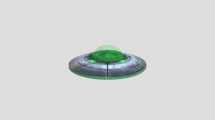 Low poly ufo free