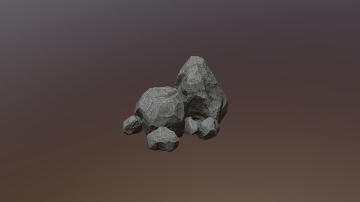 Stone (Middle&Small) 3D Model