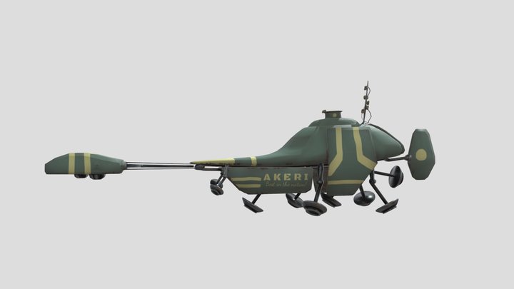Simon Stålenhag Akeri ship 3D Model