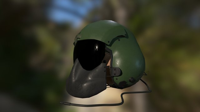 SPH-4 Helmet with mask 3D Model