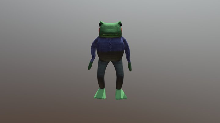 Ricky the frog 3D Model