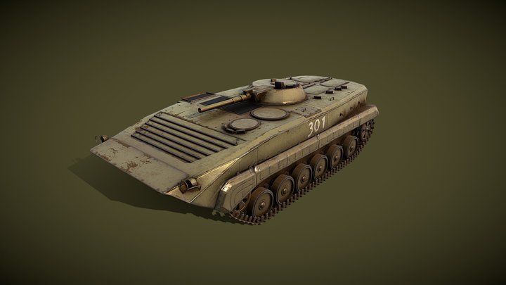 BMP - 1 Russian Troop Carrier 3D Model