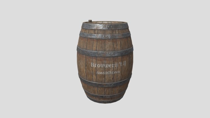 A keg of beer 3D Model