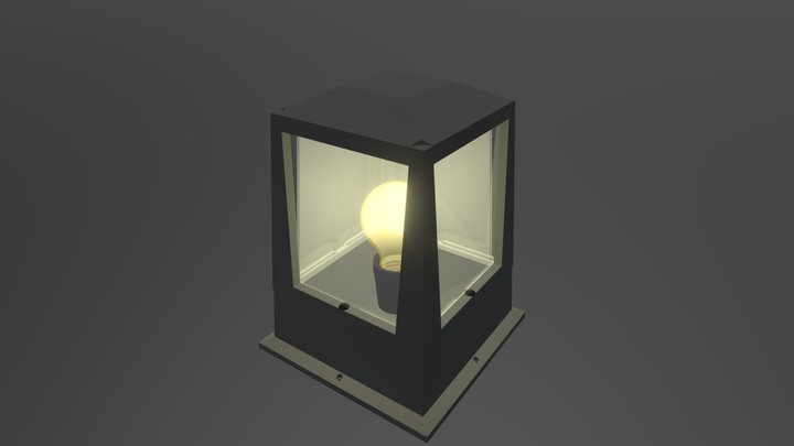 โคมไฟหัวเสา K340 lamp.com 3D Model