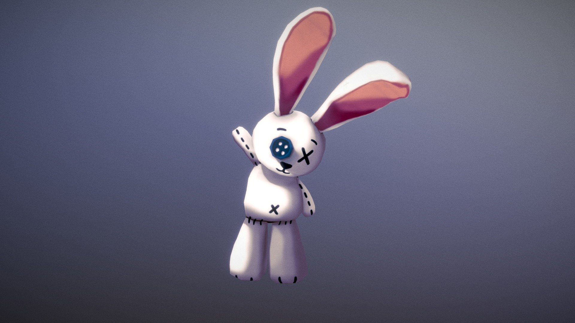bunny furry model 3d blender download