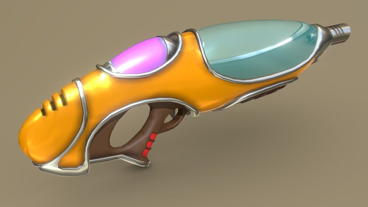 The Lava lamp-Gun 3D Model