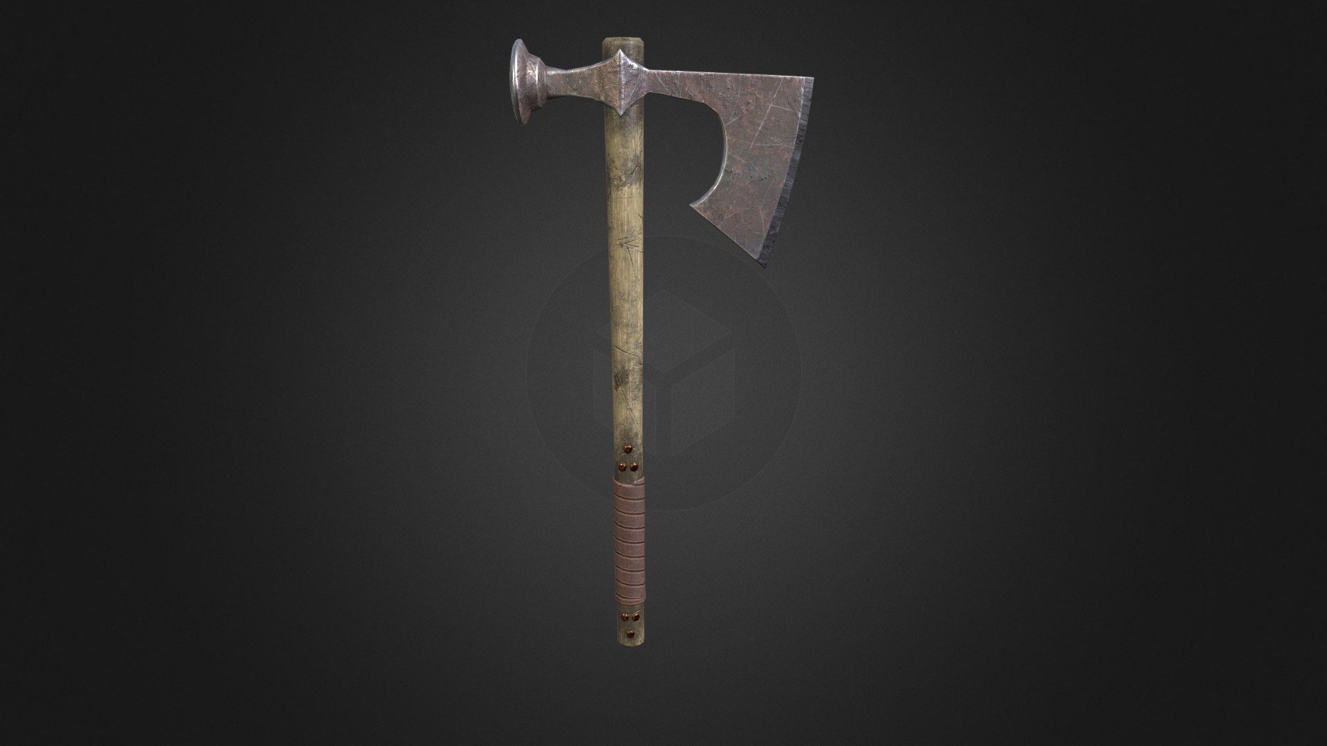 Medieval one-handed viking axe 1 - Download Free 3D model by Pernach ...