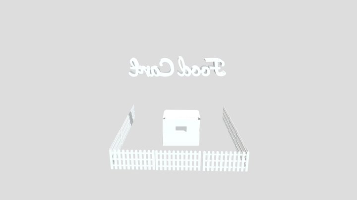 Food Cart 3D Model