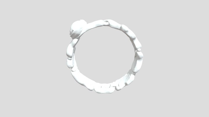 Golden Radiance Ring 3D Model