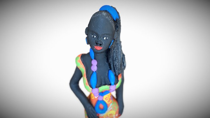 Black Woman 02 3D Model