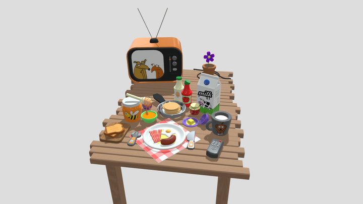 Breakfast 3D Model