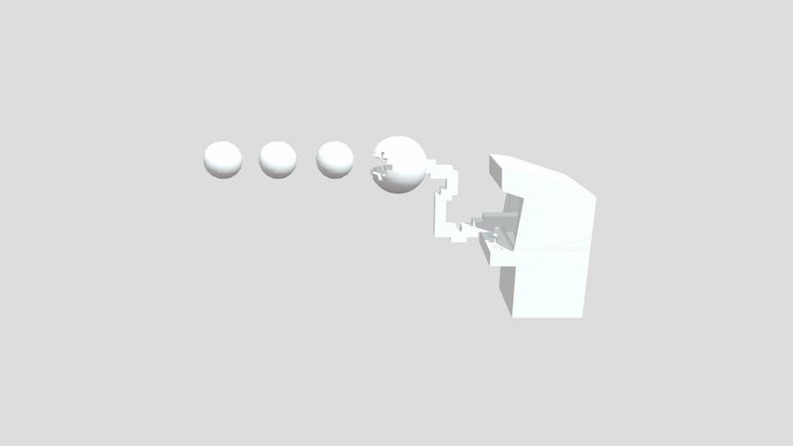 Pacman Fly Trap 3D Model