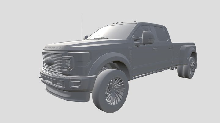 Ford F-450 Twin Turbo 2021 3D Model