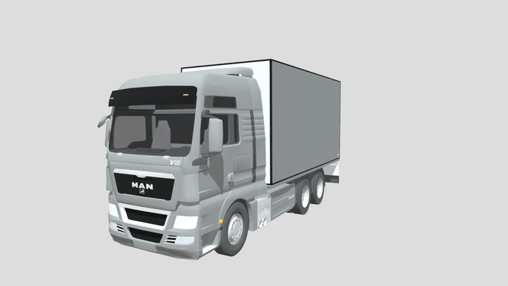 2010 Man TGX Rigid Box 3D Model