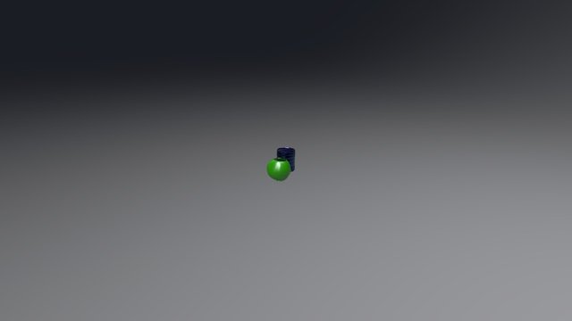 Japanese cup and jar 3D Model