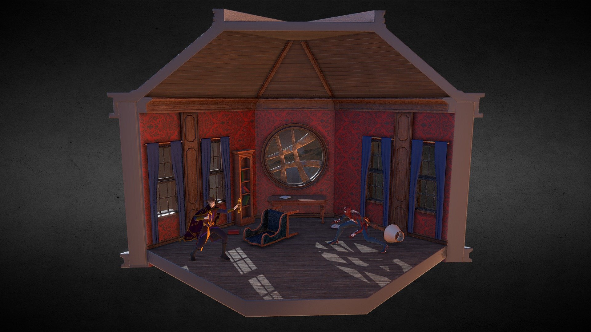 Sanctum Sanctorum Diorama 3D Model By JonatanB (@JonatanB) [610e726 ...