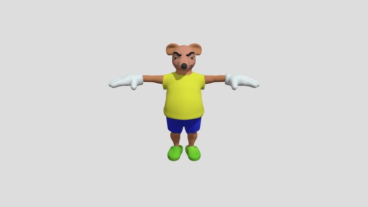 Papa Rat 3D Model