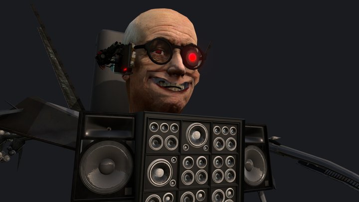 Scientist Toilet Mech 3D Model