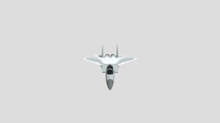 low poly F15EX model 3D Model