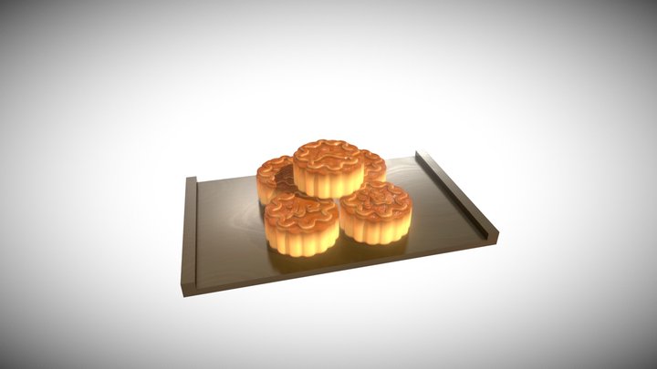 Mooncake 3D Model