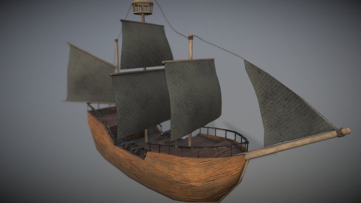 Pirate Ship 3D Model